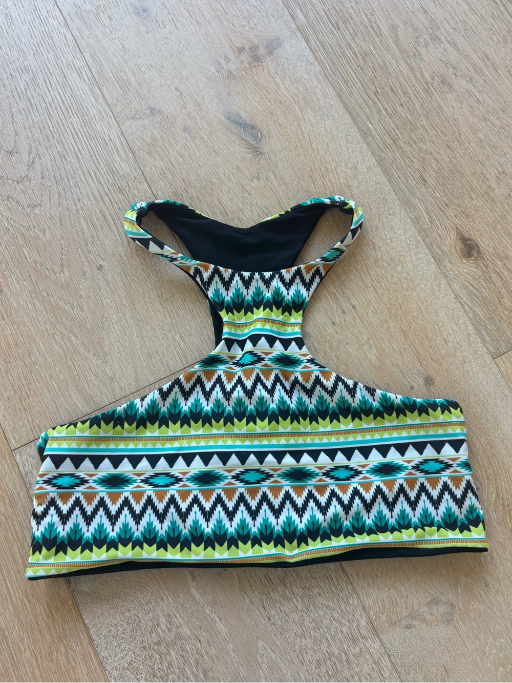 Women Issa De’ Mar Patterned Green Racerback One-Piece Top